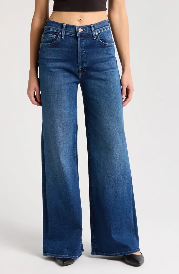 MOTHER The Ditcher Roller Sneak Wide Leg Jeans | Nordstromrack | Nordstrom Rack