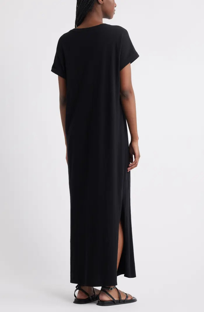Cotton V-Neck Maxi Dress | Nordstrom