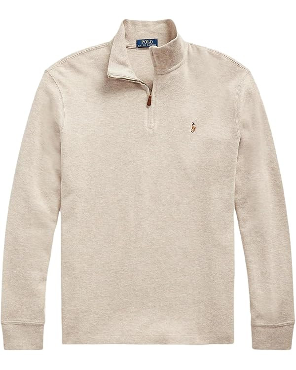 POLO RALPH LAUREN Men's Classic Estate-Rib Quarter-Zip Pullover Sweater | Amazon (US)