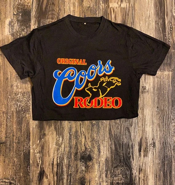 Coors Cropped Top Shirt - Etsy | Etsy (US)