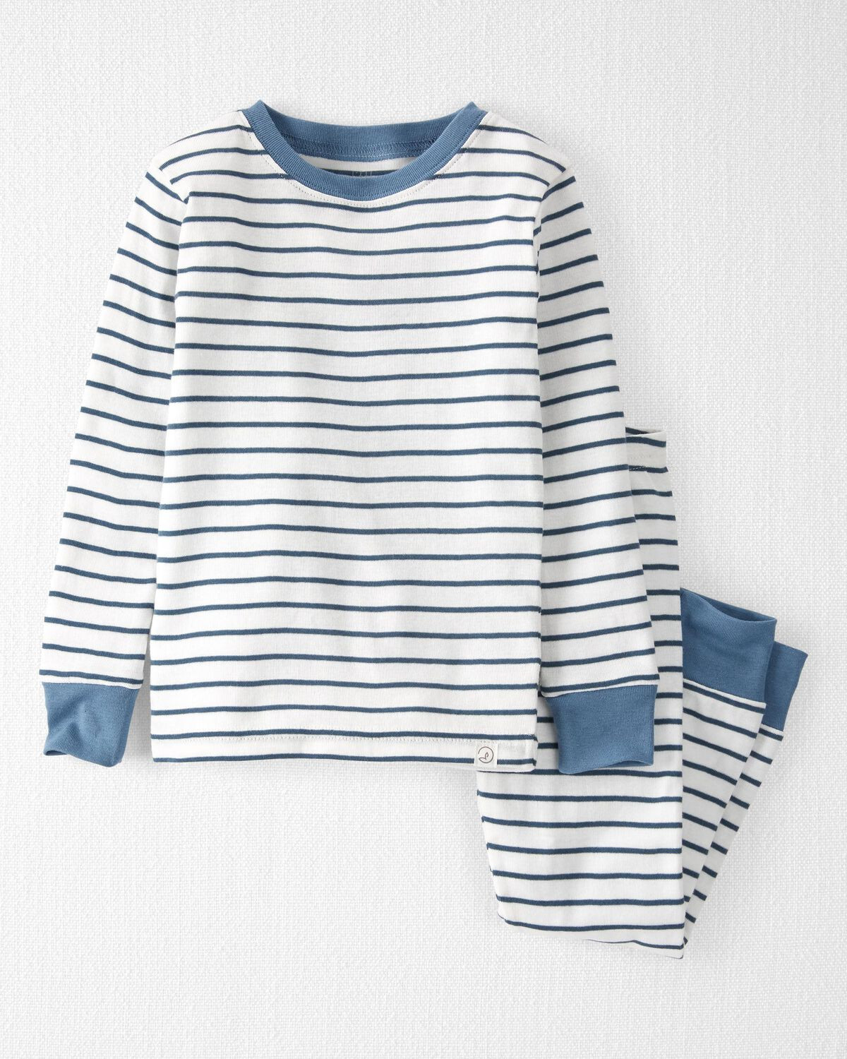 Kirby Blue Stripes Toddler Organic Cotton Pajamas Set | carters.com | Carter's