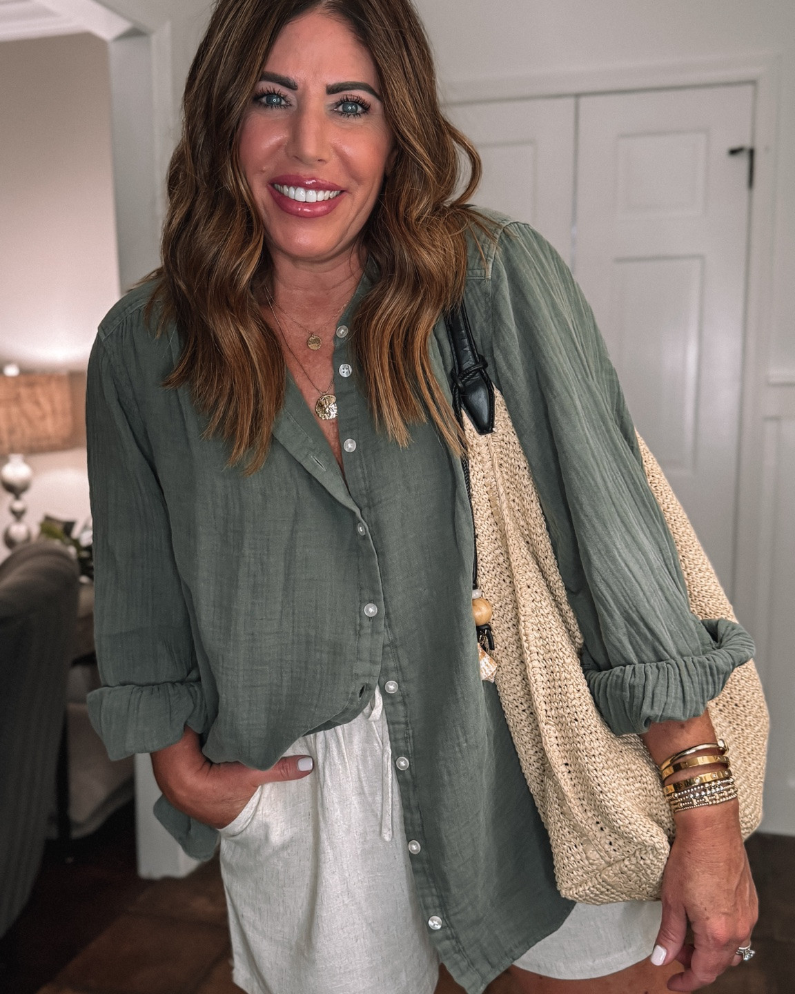 Gap is having a big sale and some of my favorite gauze pieces are up to 60% off

🚨This top on sale for $39 plus an extra 50% off 🚨 it is almost sold out but would be perfect to transition into fall!

I’m wearing a medium

#LTKOver40 #LTKSaleAlert #LTKootd