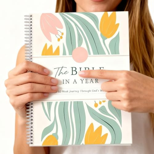 HLPFA The Bible in a Year A 52-Week Study for Women, 8.27 * 5.83 inch 52-Week Bible Study Plan, A Yearlong Bible Study for Women | Amazon (US)