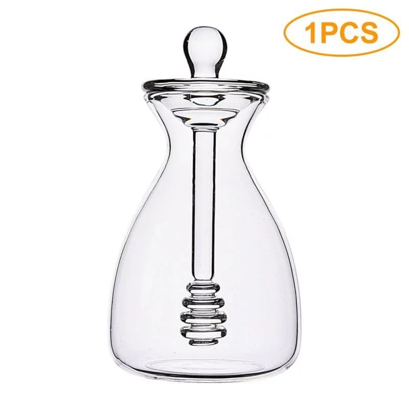 2 IN 1 Handmade Honey Jar with Dipper, 1/4 pcs Honey Glass Jar With Box,11oz/14oz Honey Pot With ... | Walmart (US)