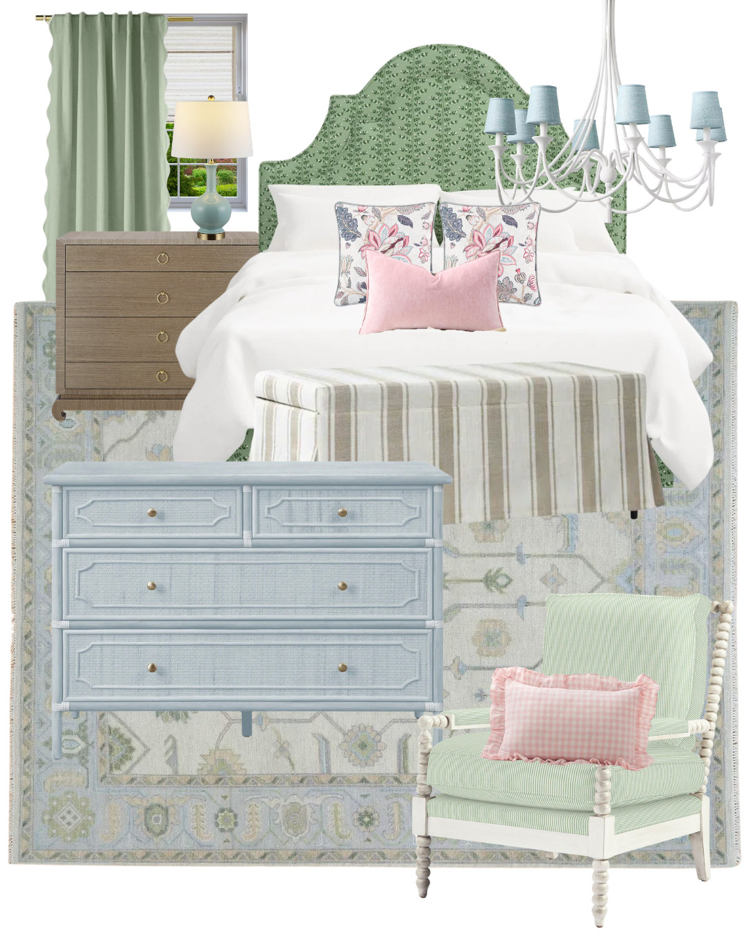 The CUTEST pink and green room inspo board!❤️ 

 #LTKmomlife #LTKmorningroutine #LTKHome