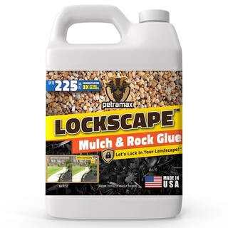 PETRAMAX 64 oz. Lockscape Outdoor Mulch and Rock Glue Concentrate for Landscaping 100552562 - The... | The Home Depot