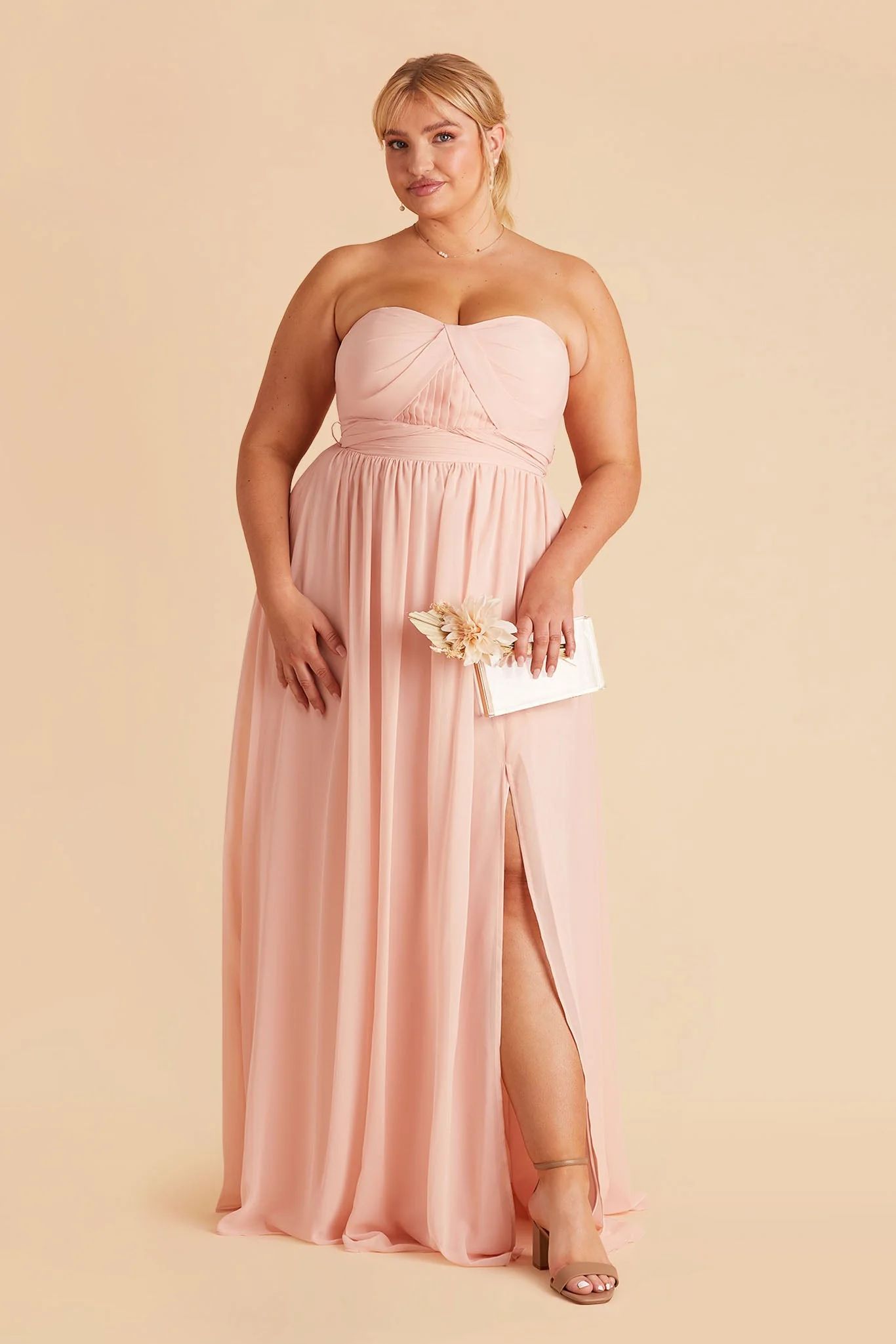 Grace Convertible Dress - Blush Pink | Birdy Grey