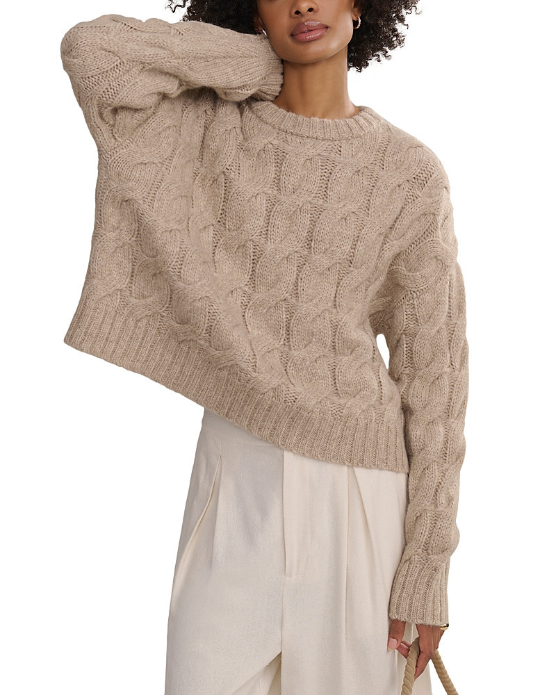 Jenni Kayne Serena Cable Knit Crewneck Sweater | Bloomingdale's (US)
