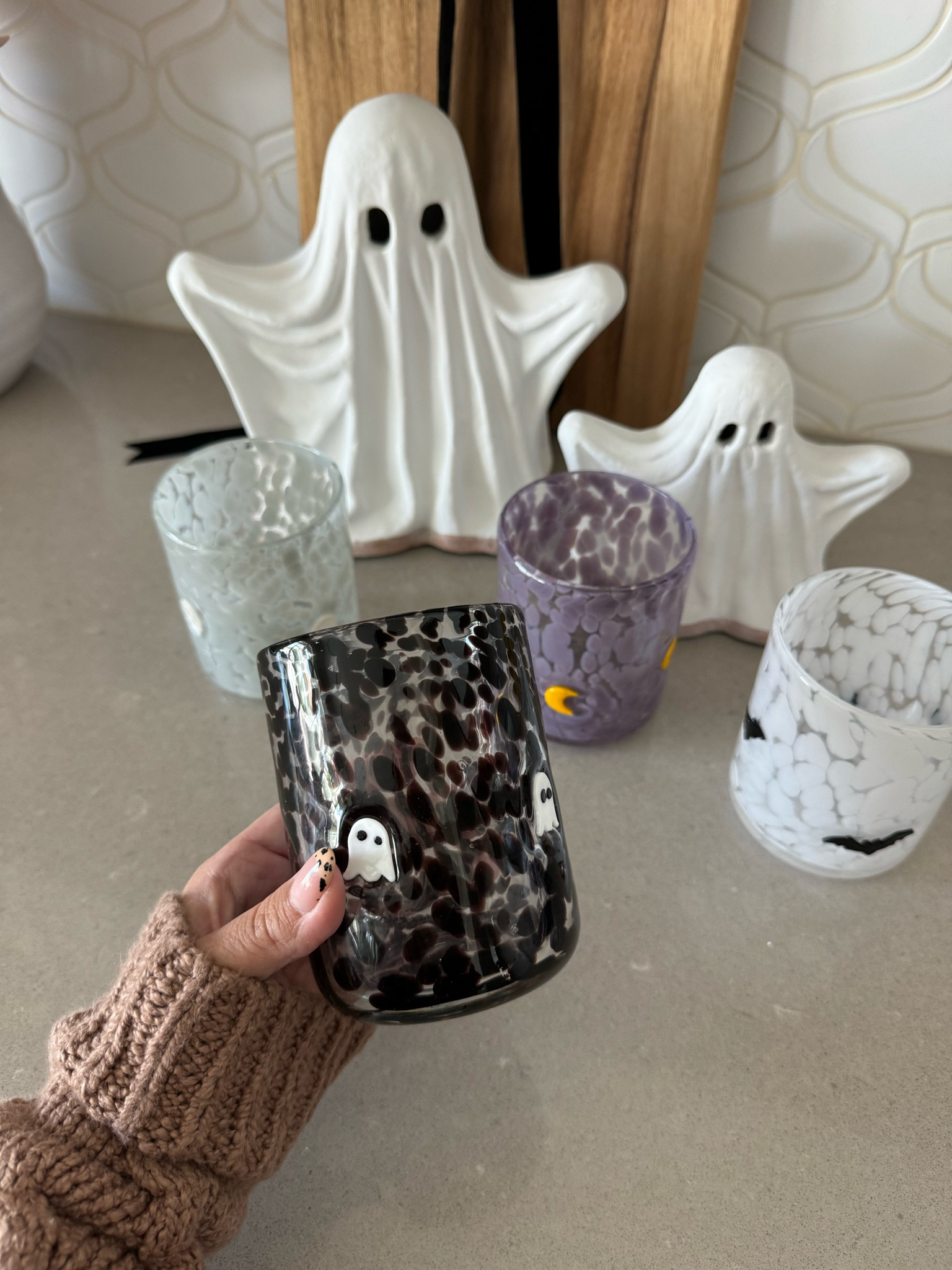 Anthro  holiday juice glasses are my weakness 👻🖤

#LTKHome #LTKFindsUnder50 #LTKSeasonal