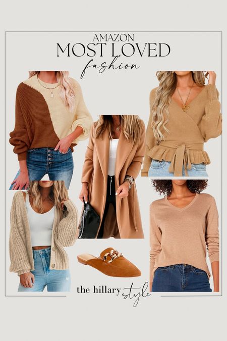 Amazon Most Loved Fashion

Winter // Fall Outfits // Holiday Outfits // Casual Outfits // Camel // Tan // Tops // 

#LTKHoliday 

#LTKstyletip #LTKSeasonal