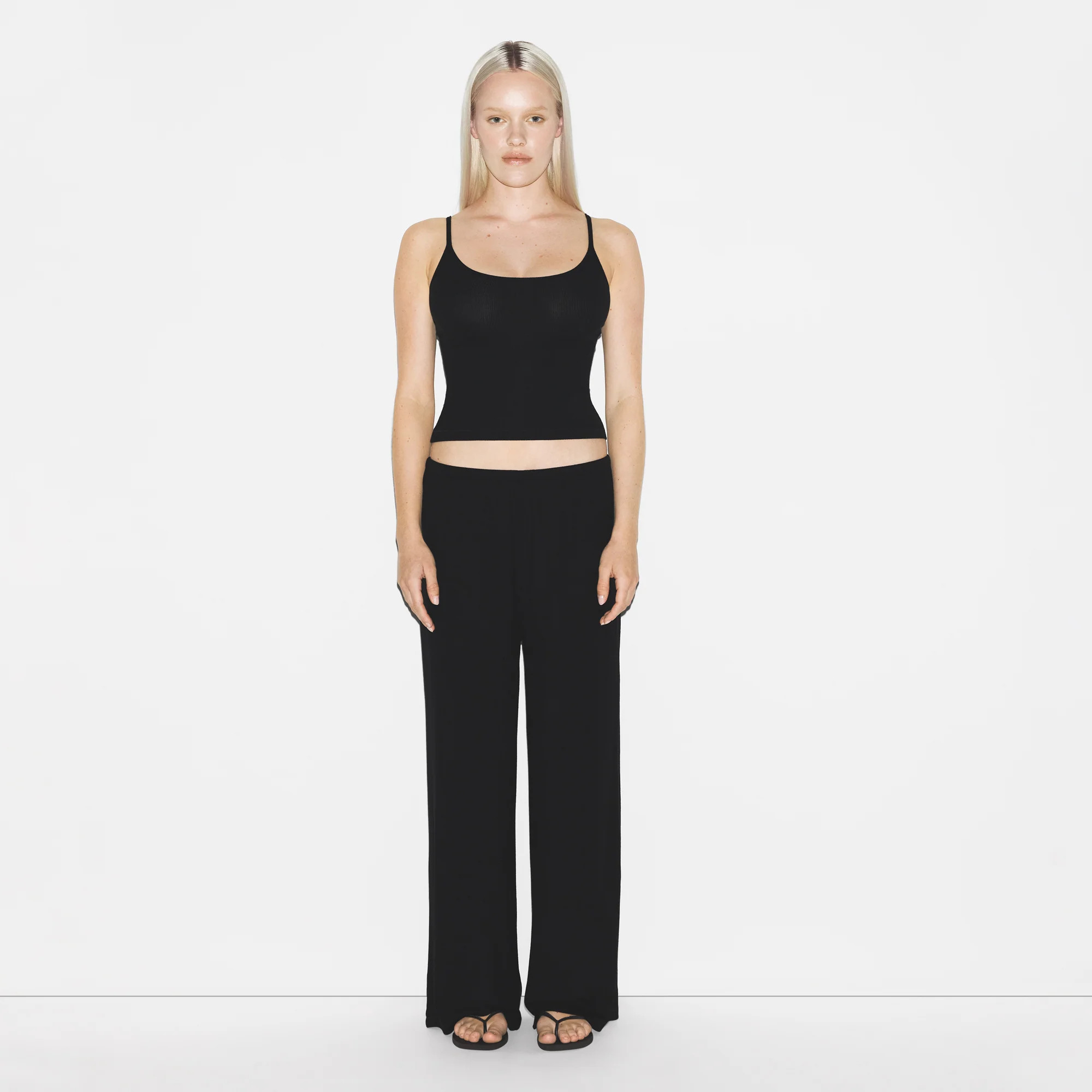 SKIMS Tank Top Pajama Set | Black | XS | Soft Lounge | SKIMS (US)