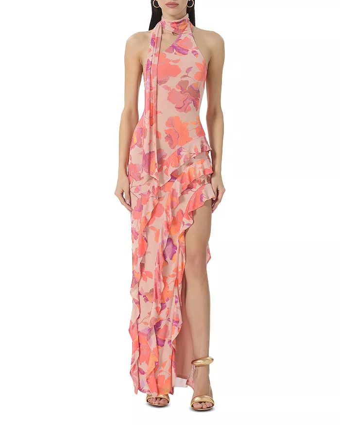 Desiree Faux Scarf Ruffle Dress | Bloomingdale's (US)