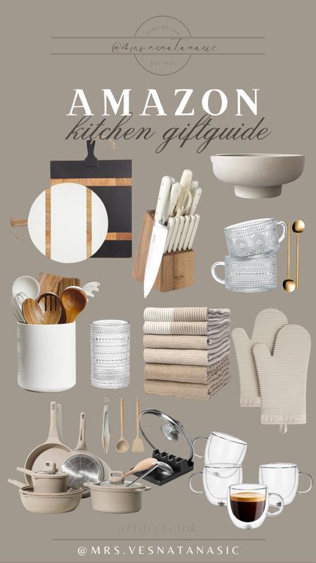 Amazon kitchen gift guide! I love all of these items personally and they would make such a great gift too! 

Amazon gift guide, Amazon kitchen, Amazon gifts, gift for her, hostess gift, 

#LTKGiftGuide #LTKhome #LTKHoliday