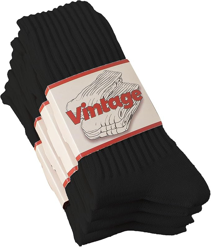 DAUCO 4 Pairs Natural 98% Cotton Socks for Women & Men Crew Seamless Cozy Fall Socks Breathable U... | Amazon (US)