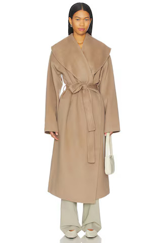Lovers and Friends x Christina Elezaj Noor Coat in Taupe from Revolve.com | Revolve Clothing (Global)