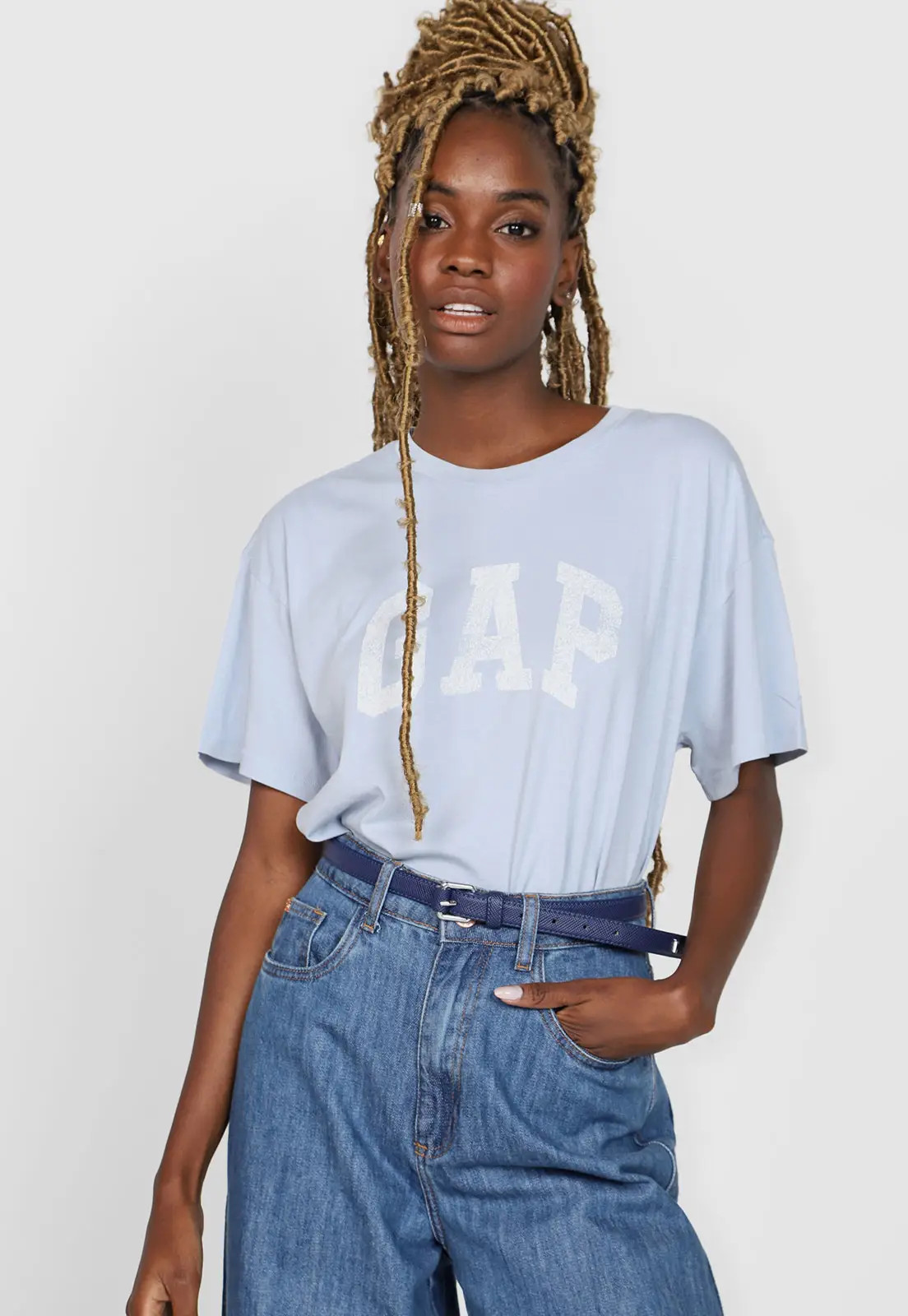 Blusa GAP Logo Azul | Dafiti (BR)