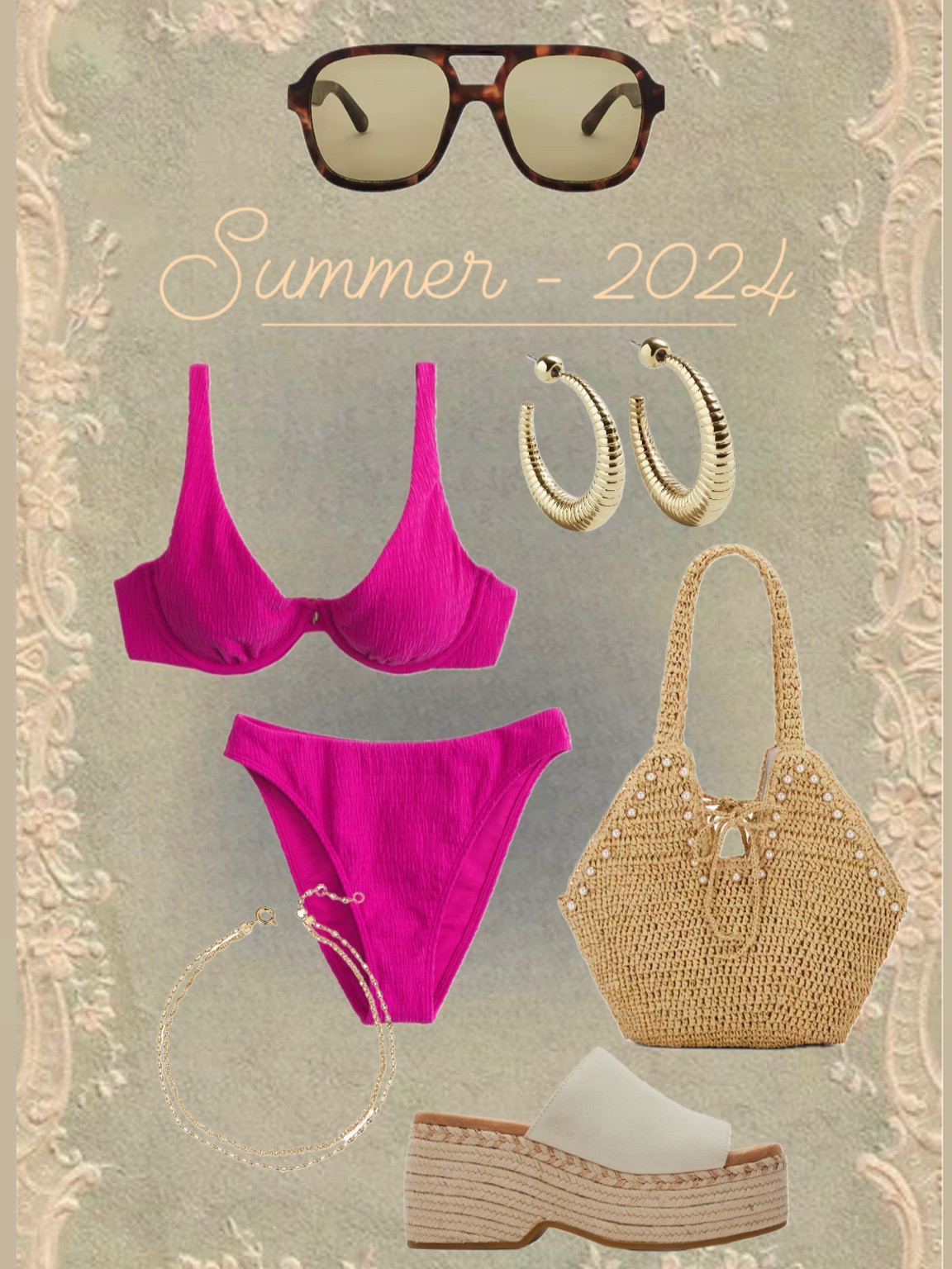 Summertime outfit inspo ✨

Swim
Summer
Beachwear
What to wear 
Beach bag 
Jewelry
Bikini 
Sunglasses 
Sandals


#LTKStyleTip #LTKSwim #LTKTravel