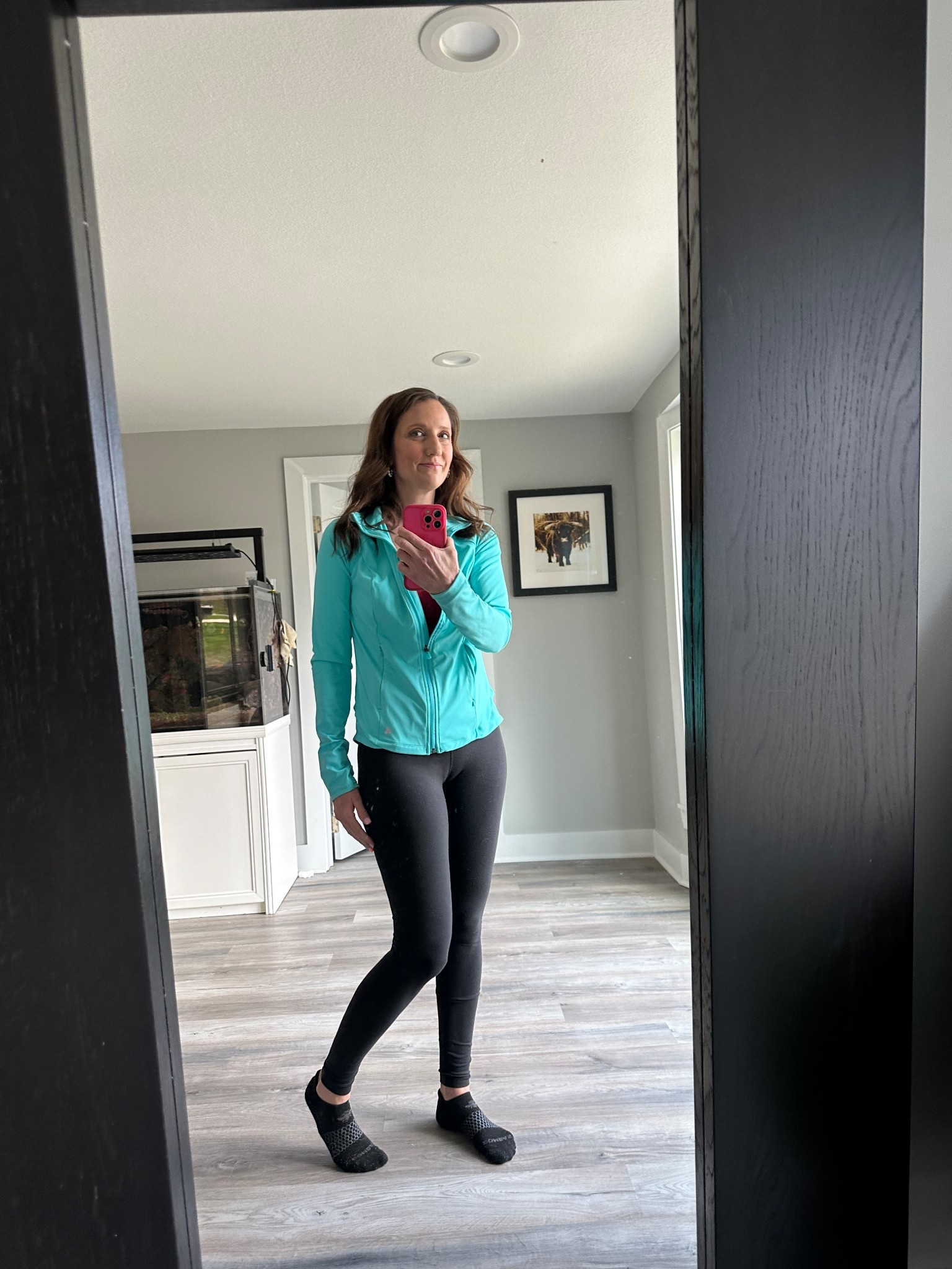 Matching the team spirit with a bold palette and a relaxed silhouette. 🎀🌟 This fitted athletic layer is my secret to staying warm during a breezy evening at the stadium. Check out the link in my bio to shop this look and refresh your own sporty rotation! 🌟 #StyleInspo #SoccerMatch #GameDayOOTD #ShopMyLook

My Game Day Glow Style Breakdown
• The Jacket: I’m wearing a lightweight, zip-up athletic jacket in a vibrant teal hue that perfectly matches the KC Current colors.
• The Base: I’ve paired the jacket with high-waisted, full-length black leggings for maximum comfort and a sleek silhouette.
• The Layering: I have a simple dark base layered underneath the jacket to provide a clean, high-contrast foundation.
• The Details: My hair is styled in loose, natural waves, keeping the look effortless and ready for a day outdoors.
• The Vibe: This outfit is the definition of "polished sporty"—it captures an organized, spirited energy that is ideal for supporting our local team.

teal athletic jacket, KC Current colors, soccer game outfit, black leggings, zip up jacket, sporty chic style, game day fashion, athleisure look, vibrant teal top, comfortable stadium wear, LTKstyle

#LTKOver40 #LTKootd #LTKSeasonal