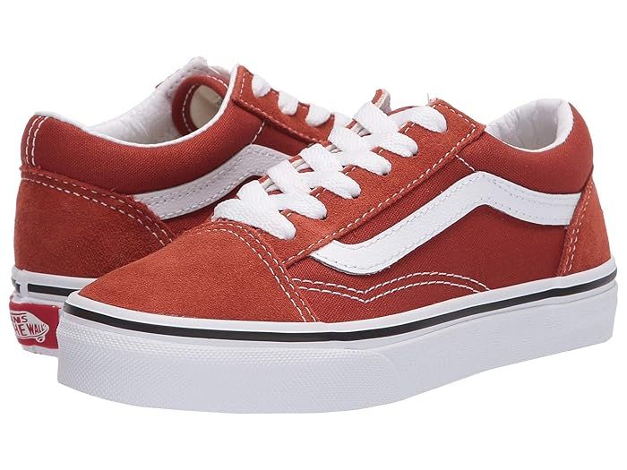 Vans Kids Old Skool (Little Kid) (Picante/True White) Kids Shoes | Zappos