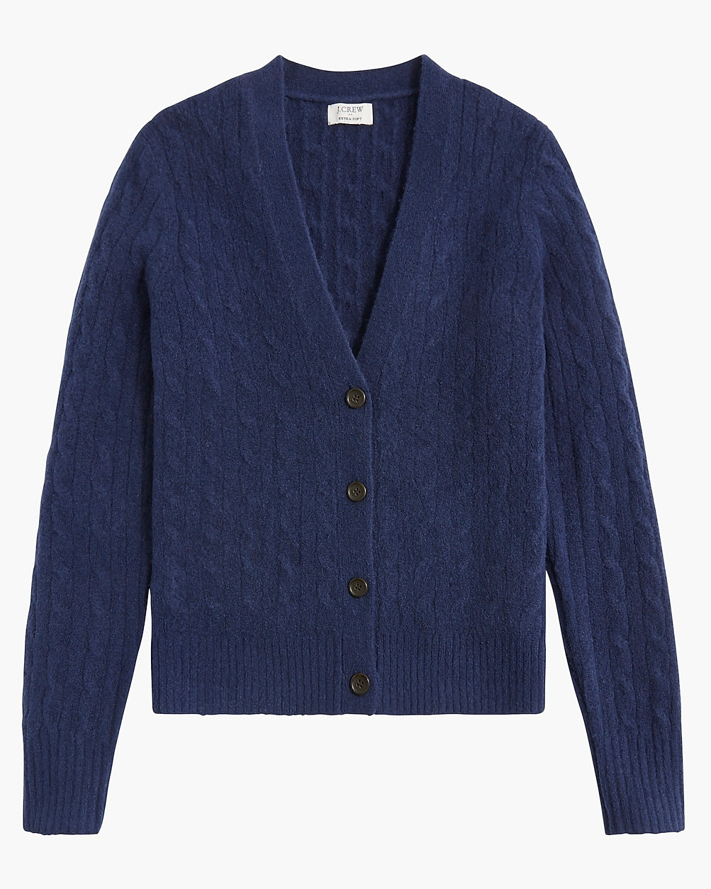 Cable-knit cardigan sweater in extra-soft yarn | J.Crew Factory