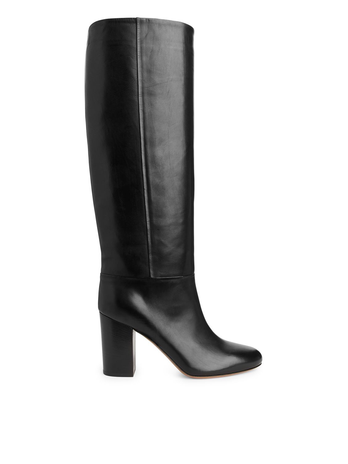 High-Heel Leather Boots | ARKET (US&UK)