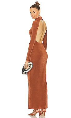 Camila Coelho Flavia Maxi Dress in Dark Brown from Revolve.com | Revolve Clothing (Global)