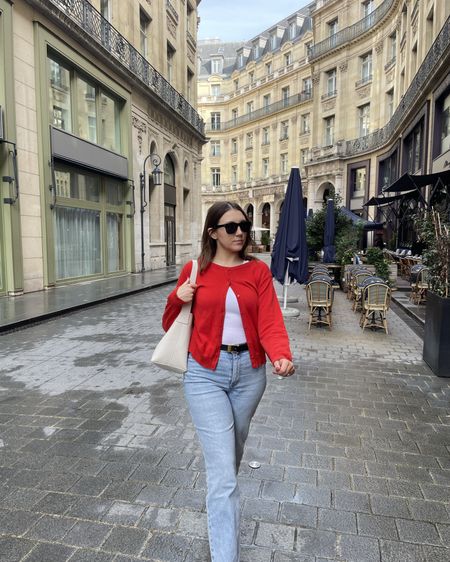 Bringing red into my spring wardrobe 

Thrifted the top but linked similar 

Unexpected red, red cardigan, spring layers, spring looks 



#LTKstyletip #LTKfindsunder50 #LTKeurope