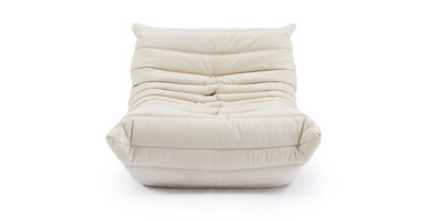 Michel Ducaroy Alcantara Suede Fireside Chair | Manhattan Home Design