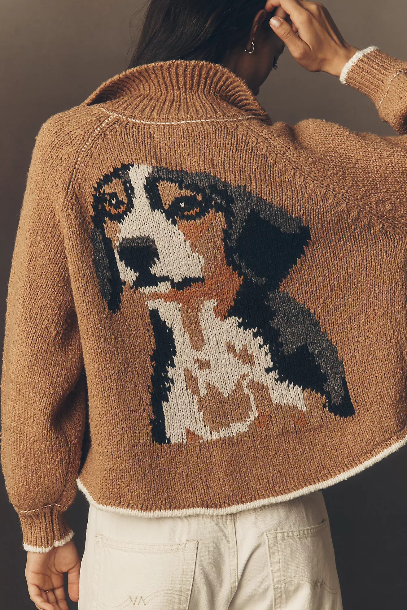 The Jesse Dog Icon Cardigan Sweater by Pilcro | Anthropologie (US)