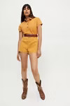 BDG Joey Short Sleeve Coverall Romper | Urban Outfitters (US and RoW)