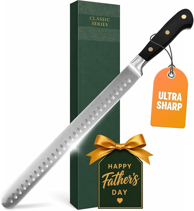 Bright Hobby Brisket Slicing Knife – 12" Brisket Knife, BBQ, Grilling Gifts For Men – Razor S... | Amazon (US)