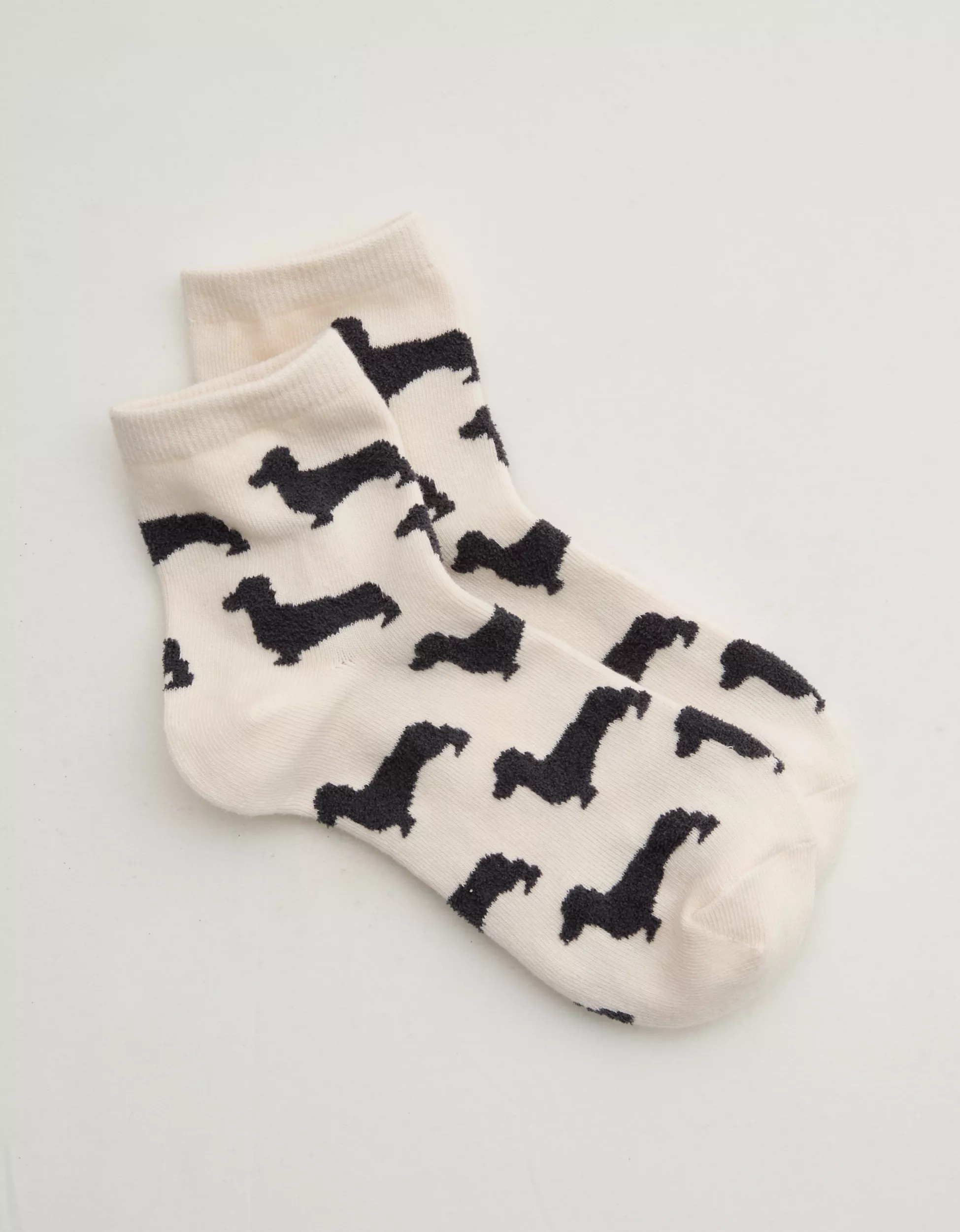 Aerie Fuzzy Quarter Socks | Aerie
