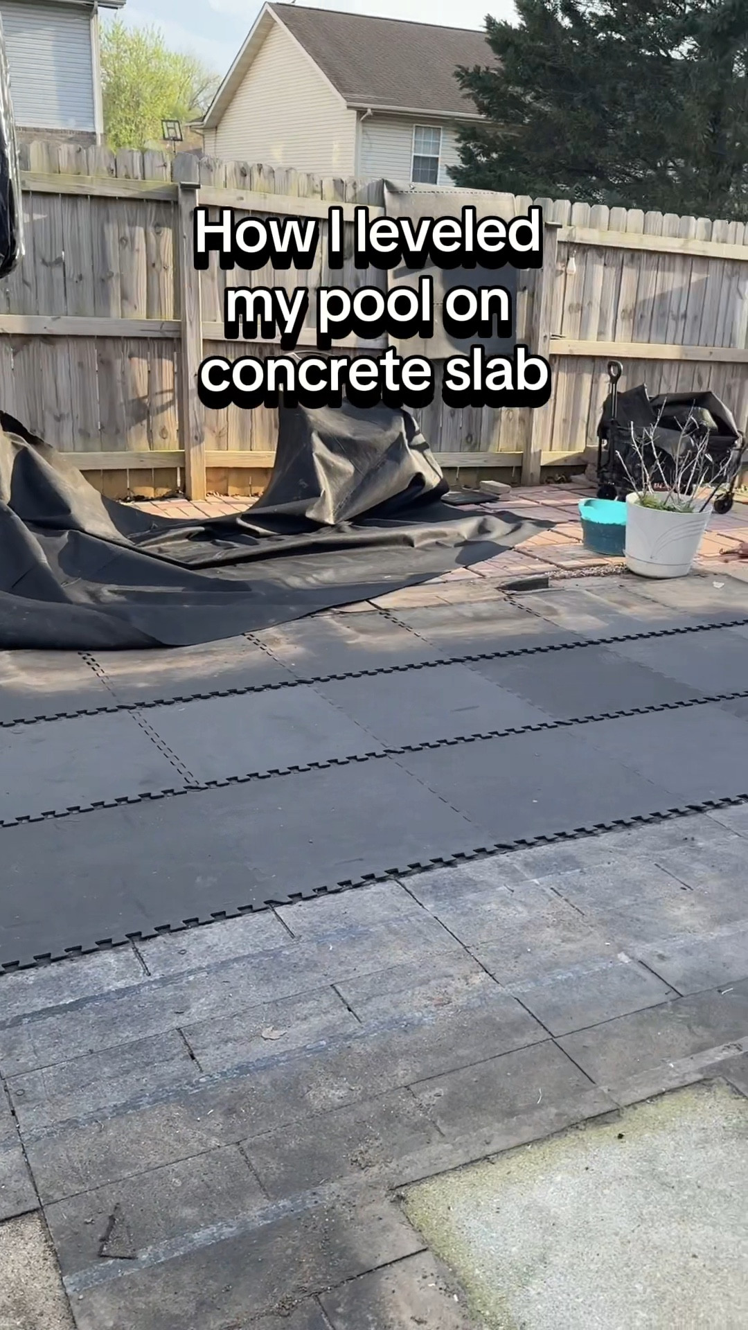 How I leveled my Intex XTR 9x18x52 inch metal frame pool when I first installed it in 2021.  

#LTKHome #LTKstorytime #LTKSwim