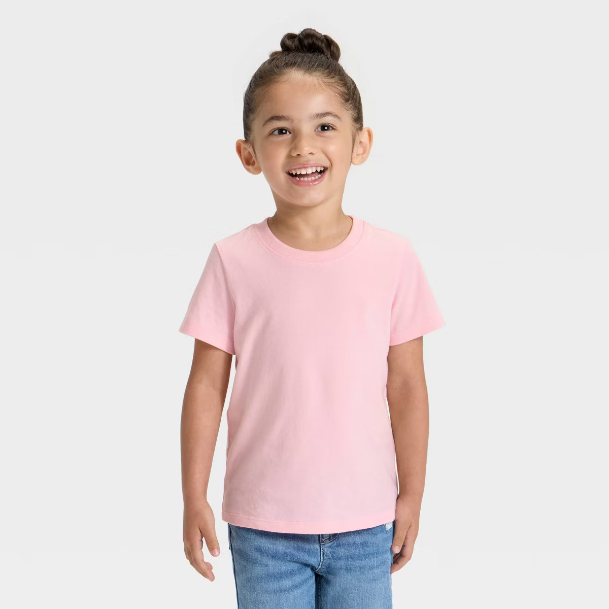 Toddler Girls' Short Sleeve Solid T-Shirt - Cat & Jack™ | Target