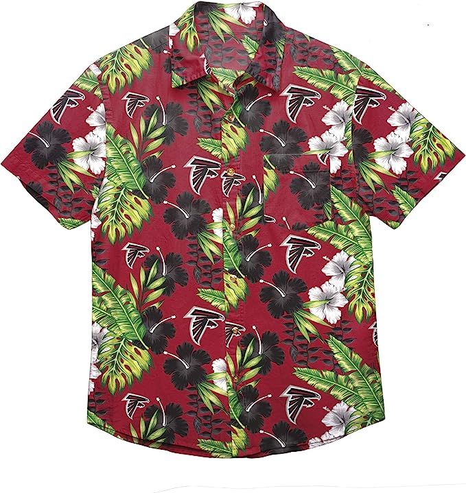 FOCO Men's NFL Floral Tropical Button Up Shirt | Amazon (US)