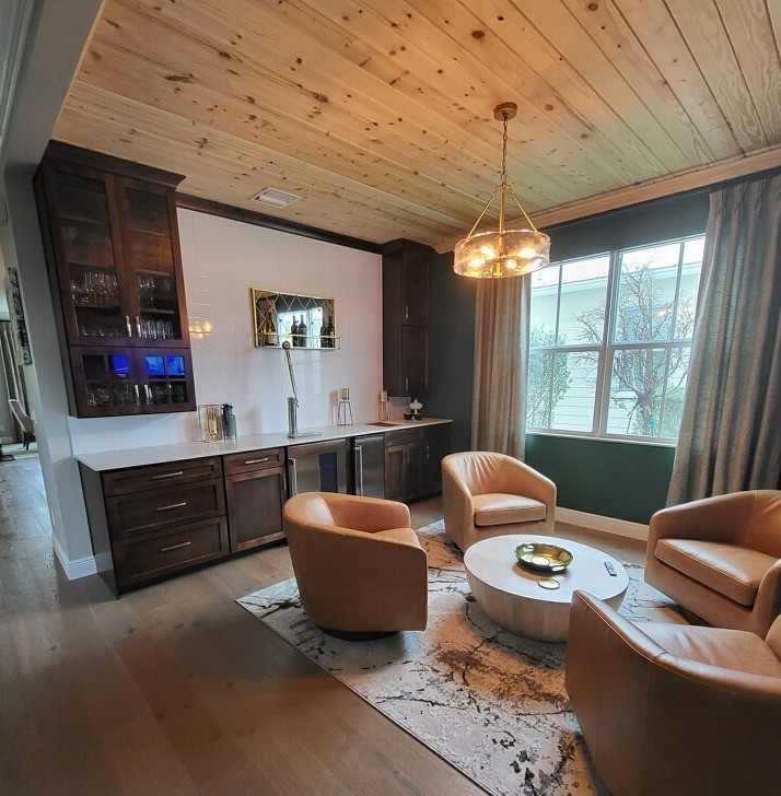 moody lounge room - bar & seating area 

#LTKHome #LTKGiftGuide