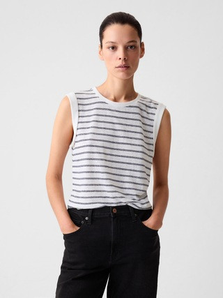 Linen-Blend Tank Top | Gap (US)