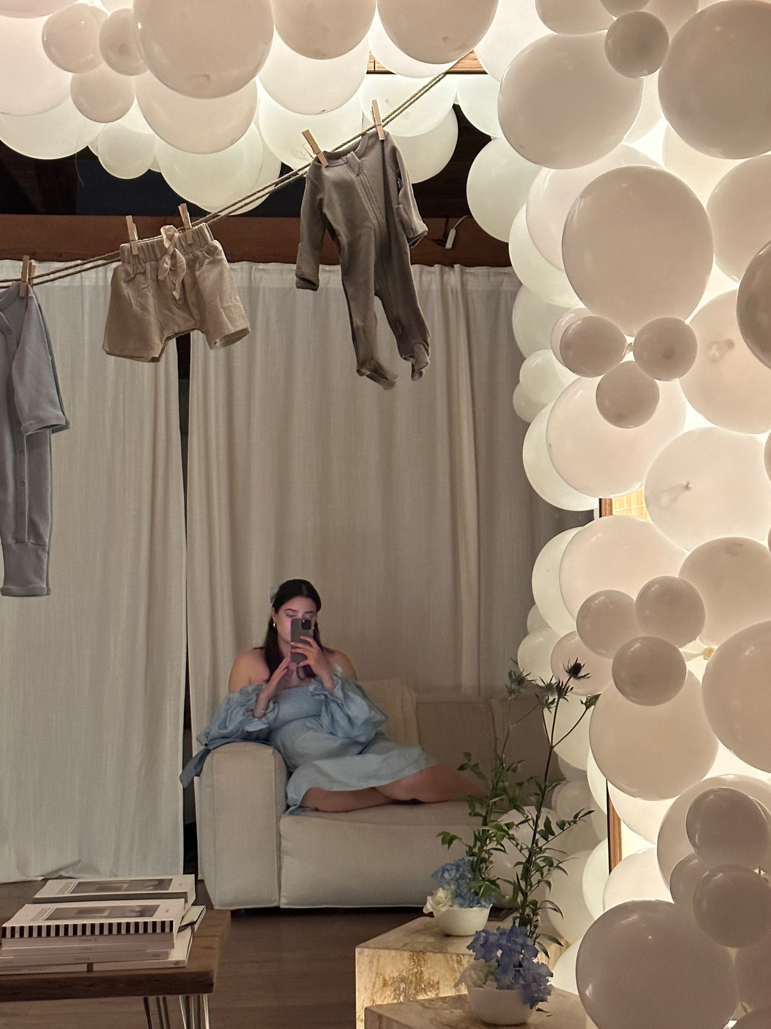 Blue baby shower dress 

#LTKbump #LTKstyletip #LTKbaby