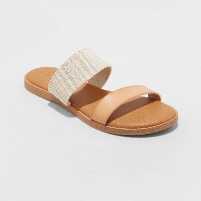 Women's Torri Two Band Slide Sandals - Universal Thread™ | Target