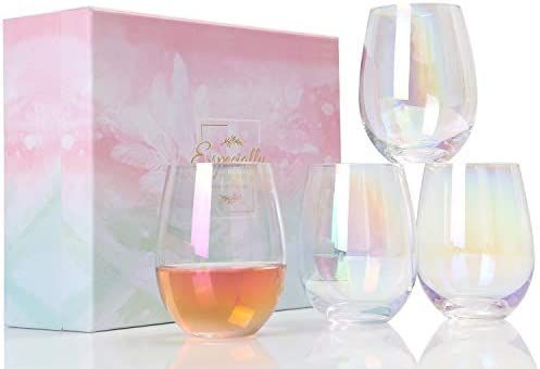 Wine Glasses - Large Red Wine or White Wine Glass Set of 4 - Wine Gifts for Women,Her,Sister,Daug... | Amazon (US)