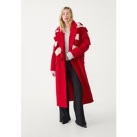Stradivarius Long oversize coat Red S | Stradivarius (UK)