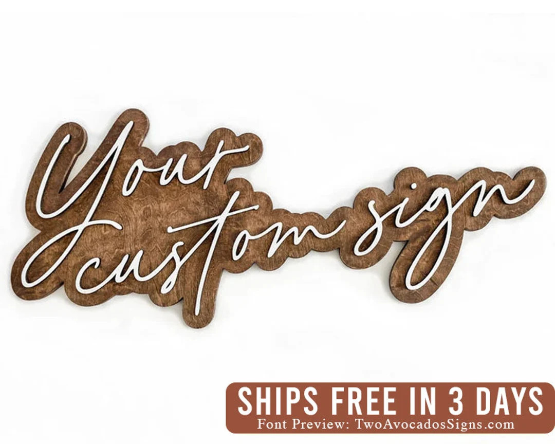 Custom Sign, Personalized Sign, Business Sign, Logo Sign, Custom Quote Sign, Personalized Words S... | Etsy (US)