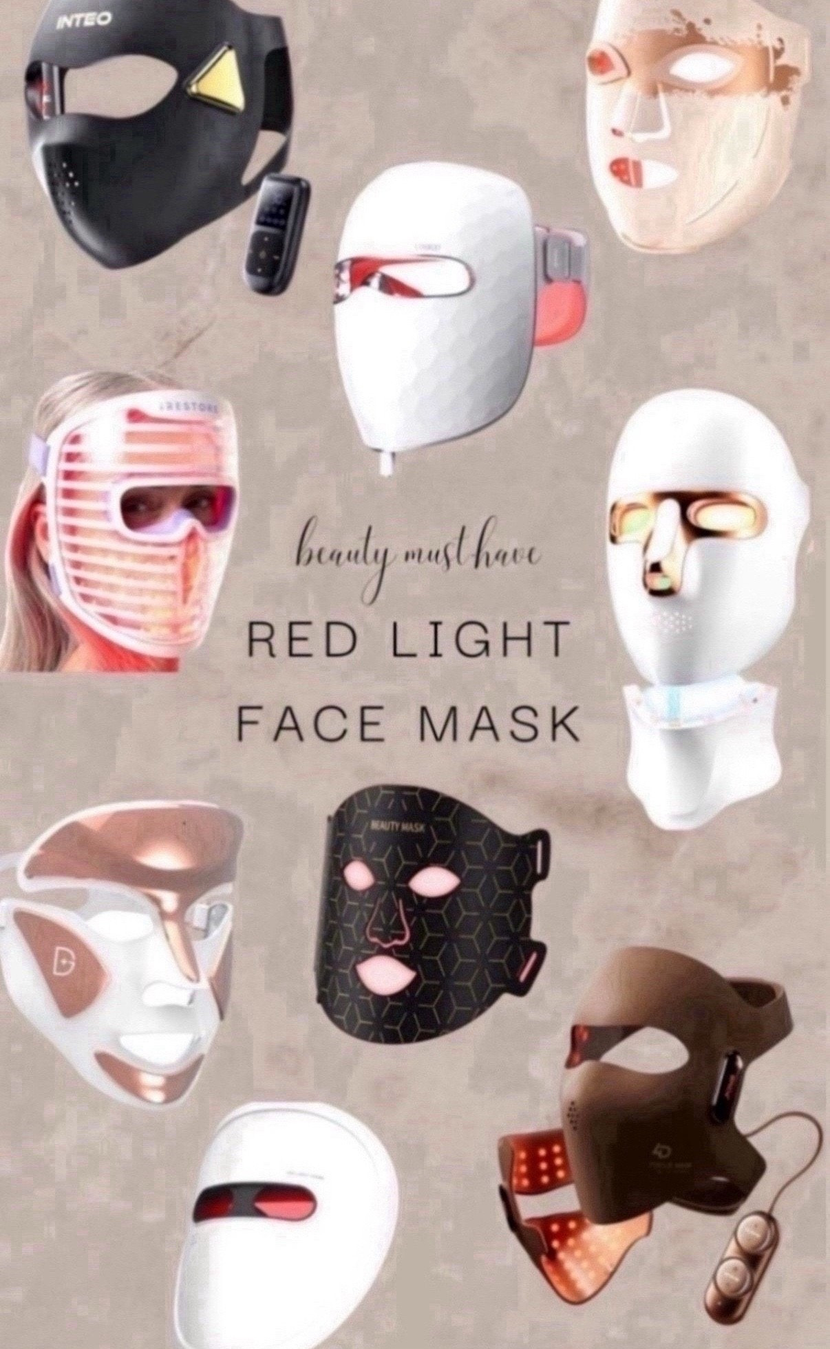 looking for glowing skin? I put together the most-loved red light therapy masks! #skincare #redlighttherapy #beautygadgets #redlightfacemask #redlighttherapymask #beautymask #lighttherapy