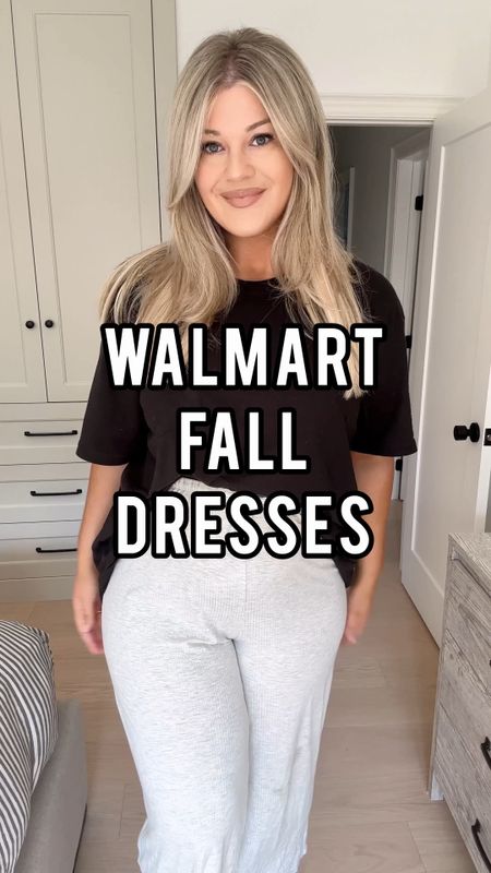 @walmart Fall Dresses that are curvy approved! I am obsessed with them!! Wearing size XL in all of them 🤎 

#LTKfindsunder50 #LTKSeasonal #LTKmidsize