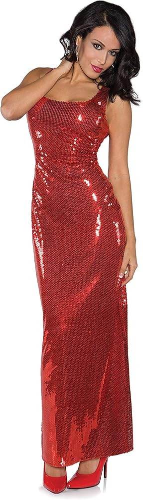 Women's Sexy Sequin Costume Long Dress | Amazon (US)