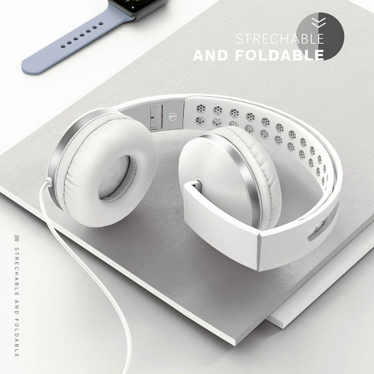 Kids Headphones for School, Seenda Lightweight Foldable Stereo Bass Kids Headphones with Micropho... | Walmart (US)