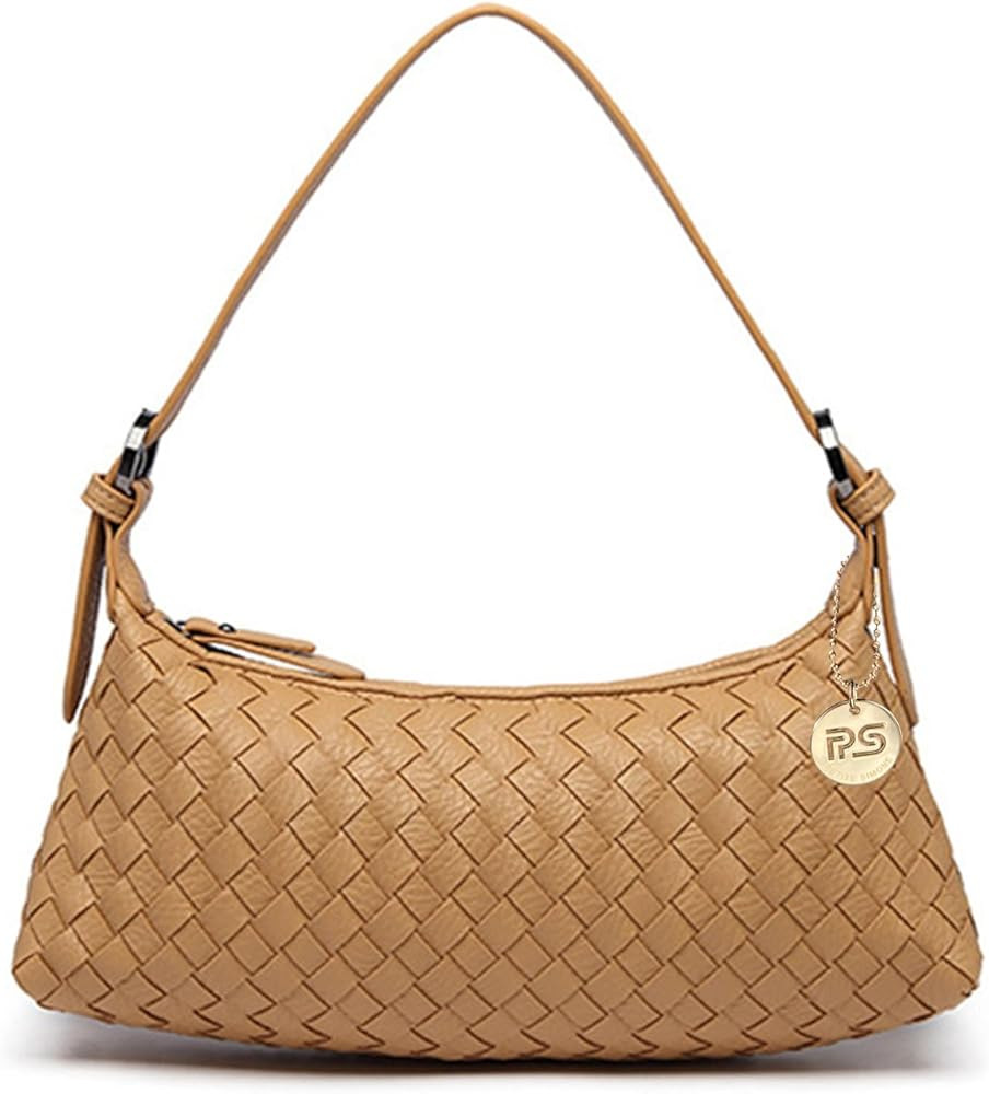 PS PETITE SIMONE Shoulder Bag, Mini Purse for Women Judy Small Clutch, Vegan Leather Woven Handba... | Amazon (US)
