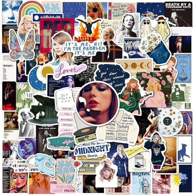 100 PCS Music Stickers,Adult Waterproof Vinyl Sticker for Teen Girl Water Bottle Laptop Phone Ska... | Amazon (US)