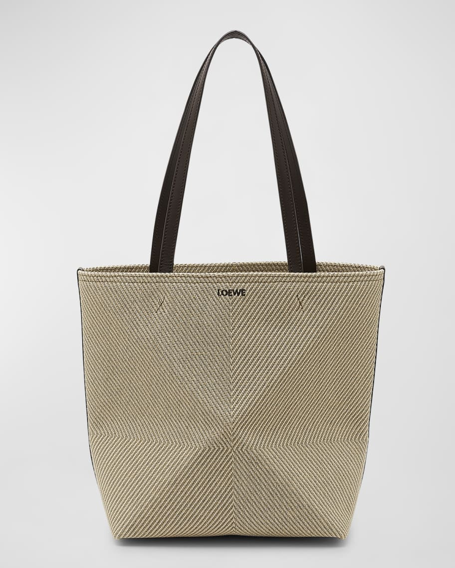 Loewe Puzzle Fold Medium Tote Bag in Canvas | Neiman Marcus