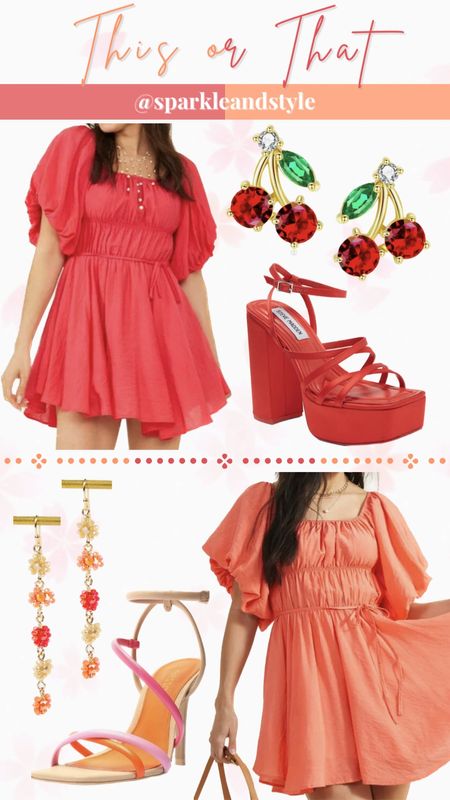 This Or That: Spring & Summer Outfit Inspo

This gorgeous puff sleeve dress is the perfect versatile style for the spring and summer! There are endless ways to style it and it comes in 10 colors! Dresses are currently BOGO 50% off at Altar’d State! 

❤️ red puff sleeve dress, cherry red strappy chunky block heels, cherry earrings 
🧡 coral puff sleeve dress, coral/pink/orange strappy heels, coral/orange flower dangly earrings

summer fashion, summer dress, summer styles, summer outfits, spring fashion, spring outfits, spring dress, spring styles, wedding guest outfit, wedding guest dress

#LTKFind #LTKsalealert #LTKunder100
